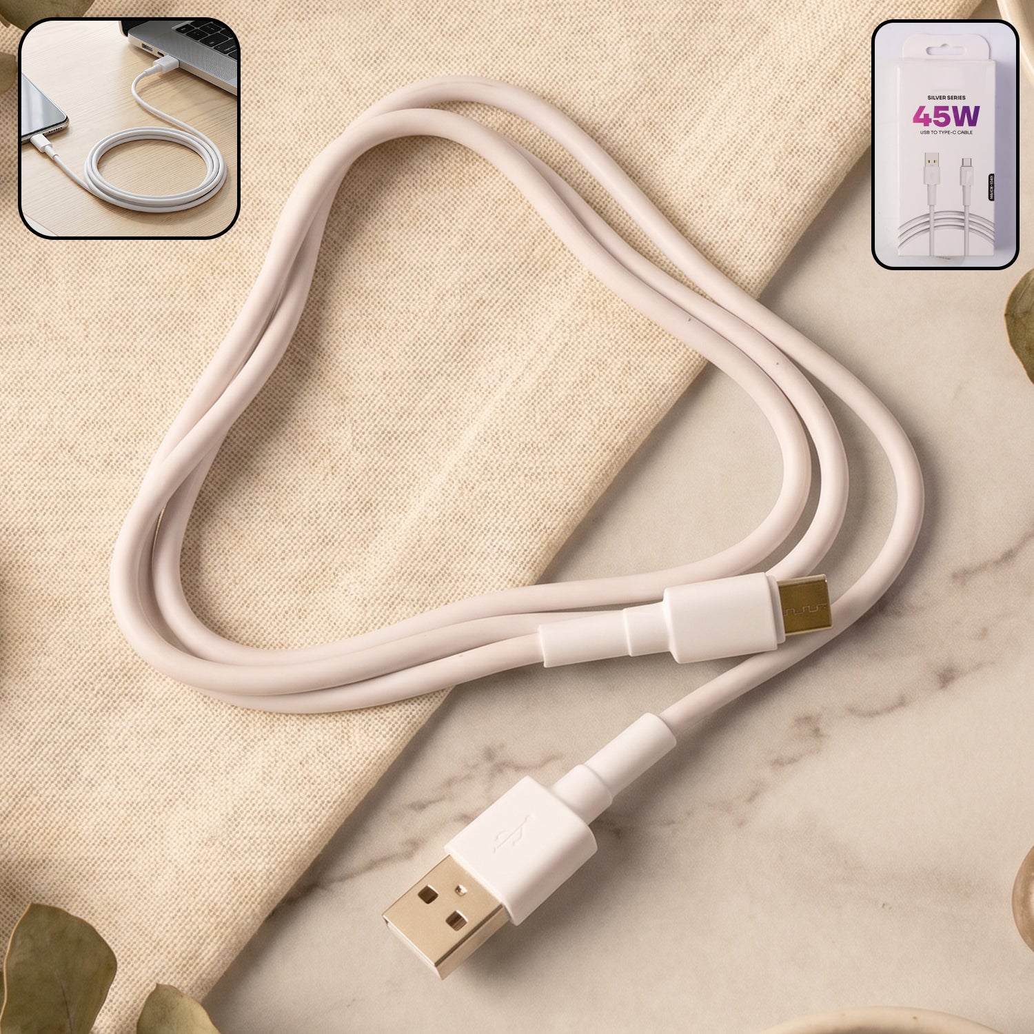 45W High Speed USB to Type C Fast Charging Cable
