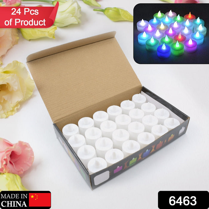 6463 24Pcs Festival Decorative - LED Tealight Candles