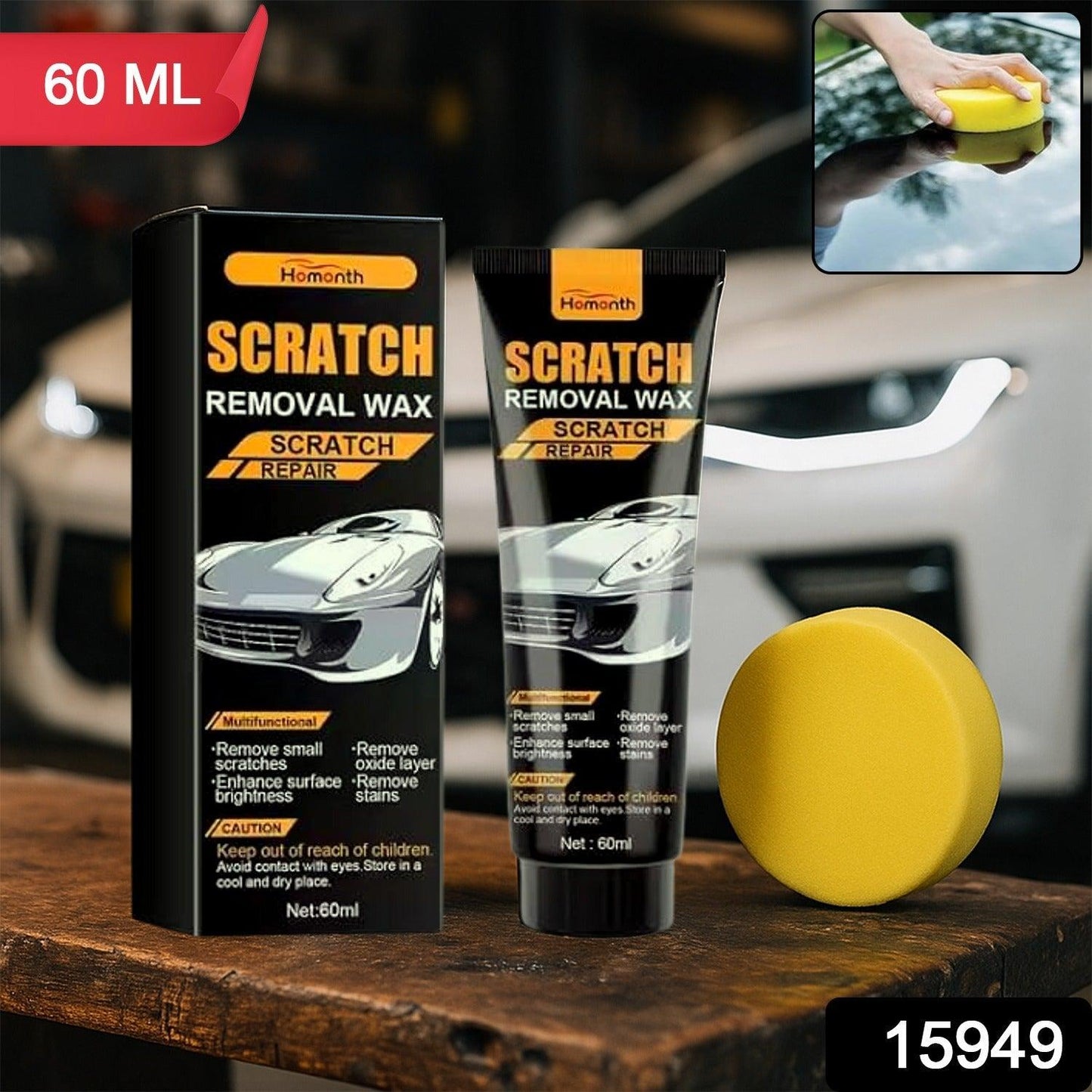 Car Scratch Removal Wax – Restore Shine & Remove Scratches 60 ml