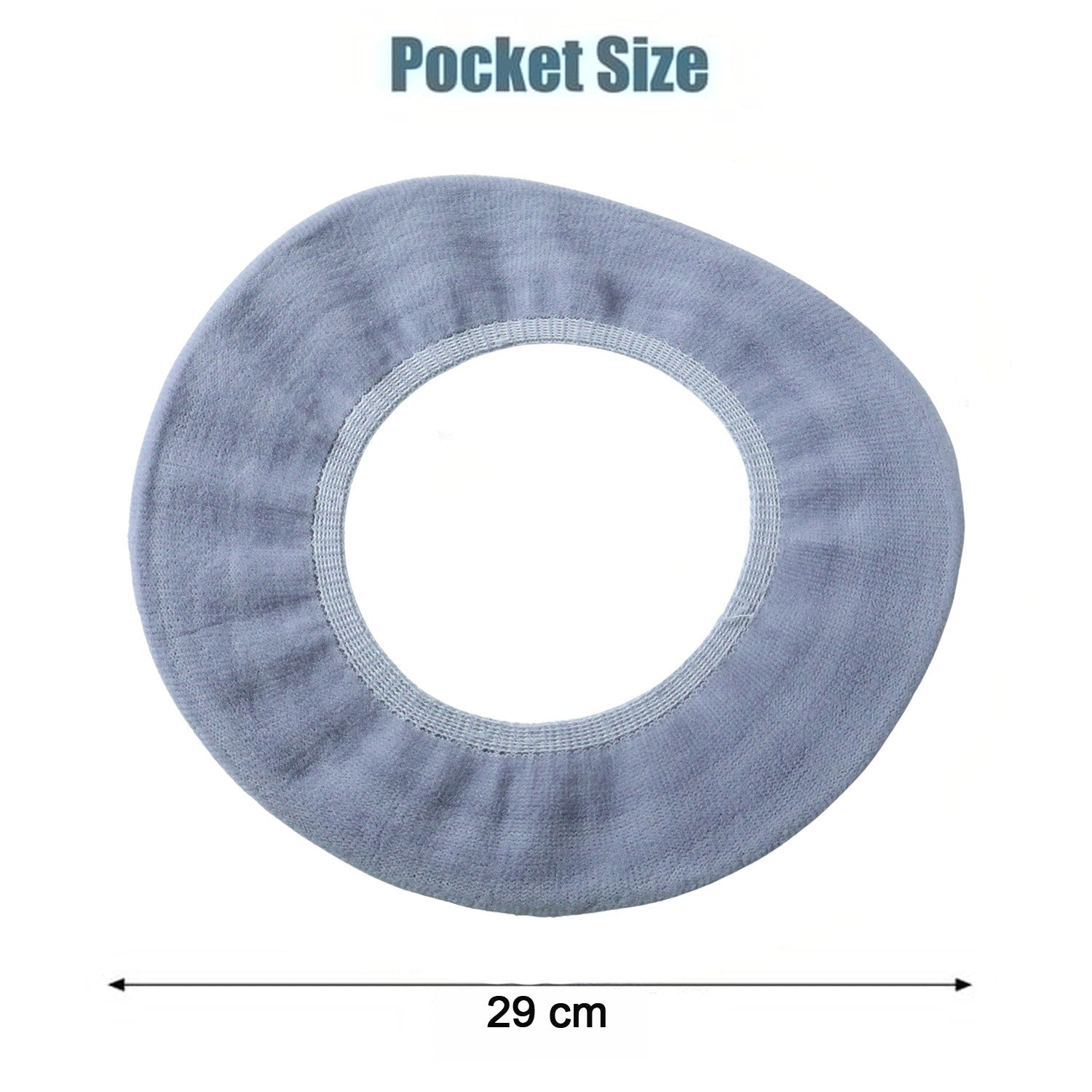 Folded fabric elastic toilet seat cover