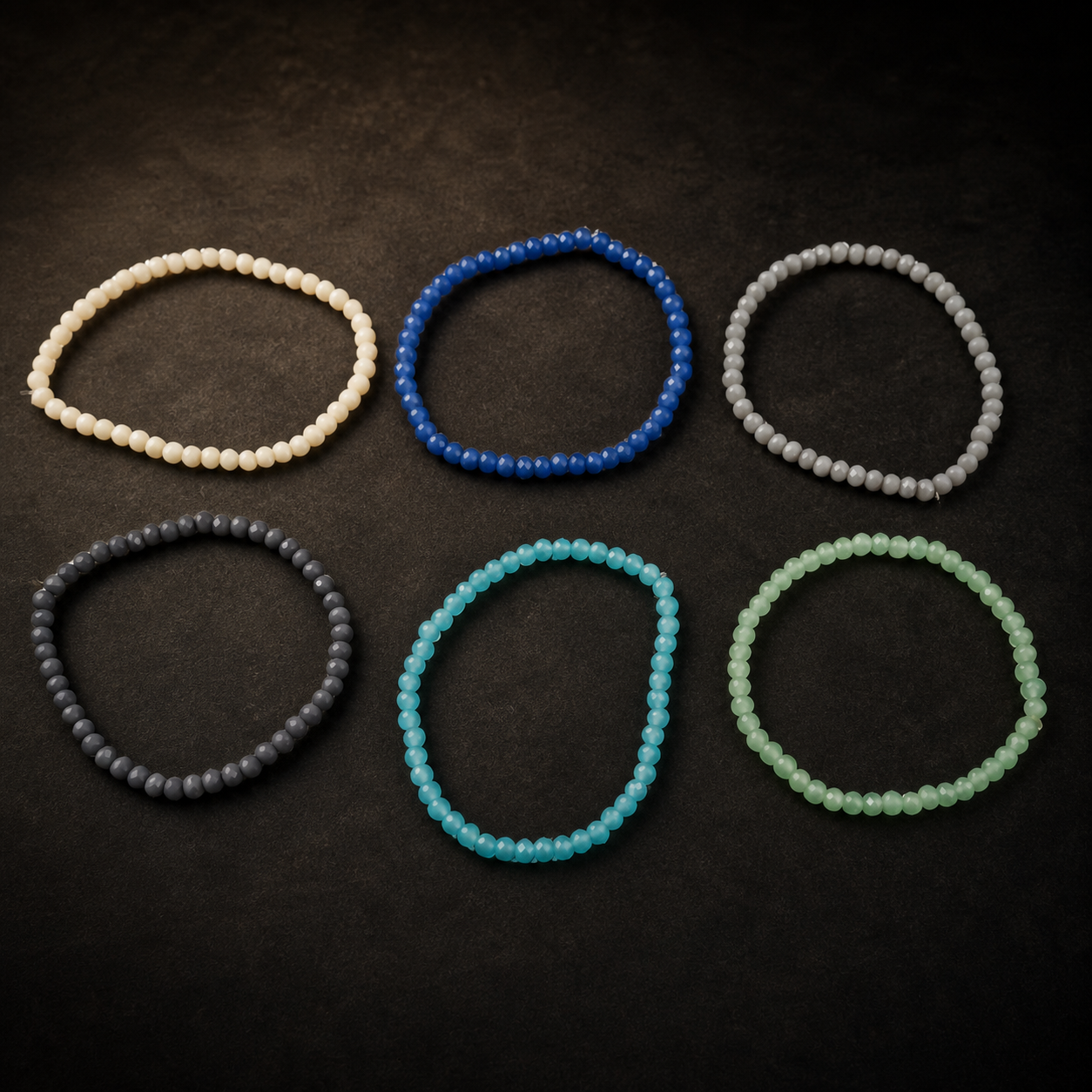 Pastel Matte Beaded Stretch Bracelet Set for Women Stackable Fashion Jewelry Style