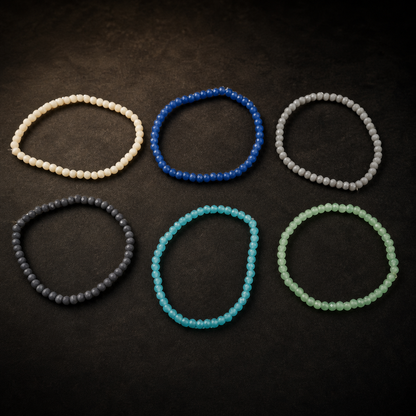 Pastel Matte Beaded Stretch Bracelet Set for Women Stackable Fashion Jewelry Style