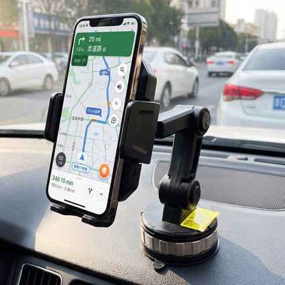 Car Mount Phone Holder with Suction Cup and Adjustable Long Arm (1 Pc)