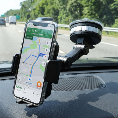 Car Mount Phone Holder with Suction Cup and Adjustable Long Arm (1 Pc)