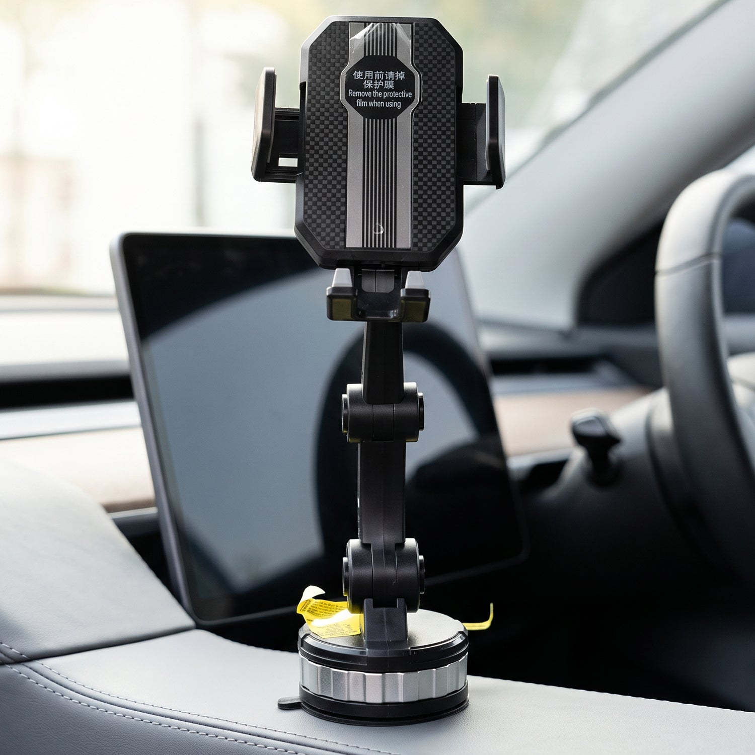 Car Mount Phone Holder with Suction Cup and Adjustable Long Arm (1 Pc)