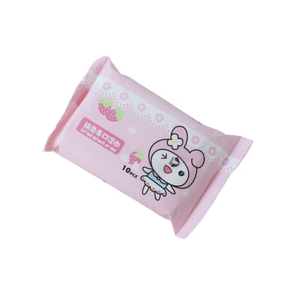 Opened wet wipes pack showing soft moist wipes