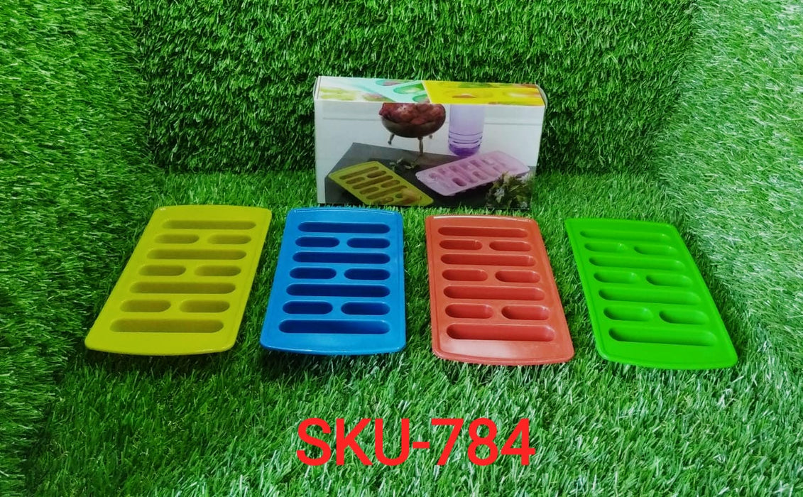 0784 4 Pc Fancy Ice Tray used widely in all kinds of household places while making ices and all purposes.