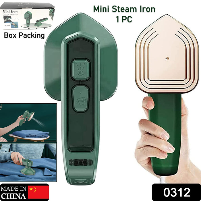 Mini Steamer & Iron: 2-in-1 Portable Travel Friendly