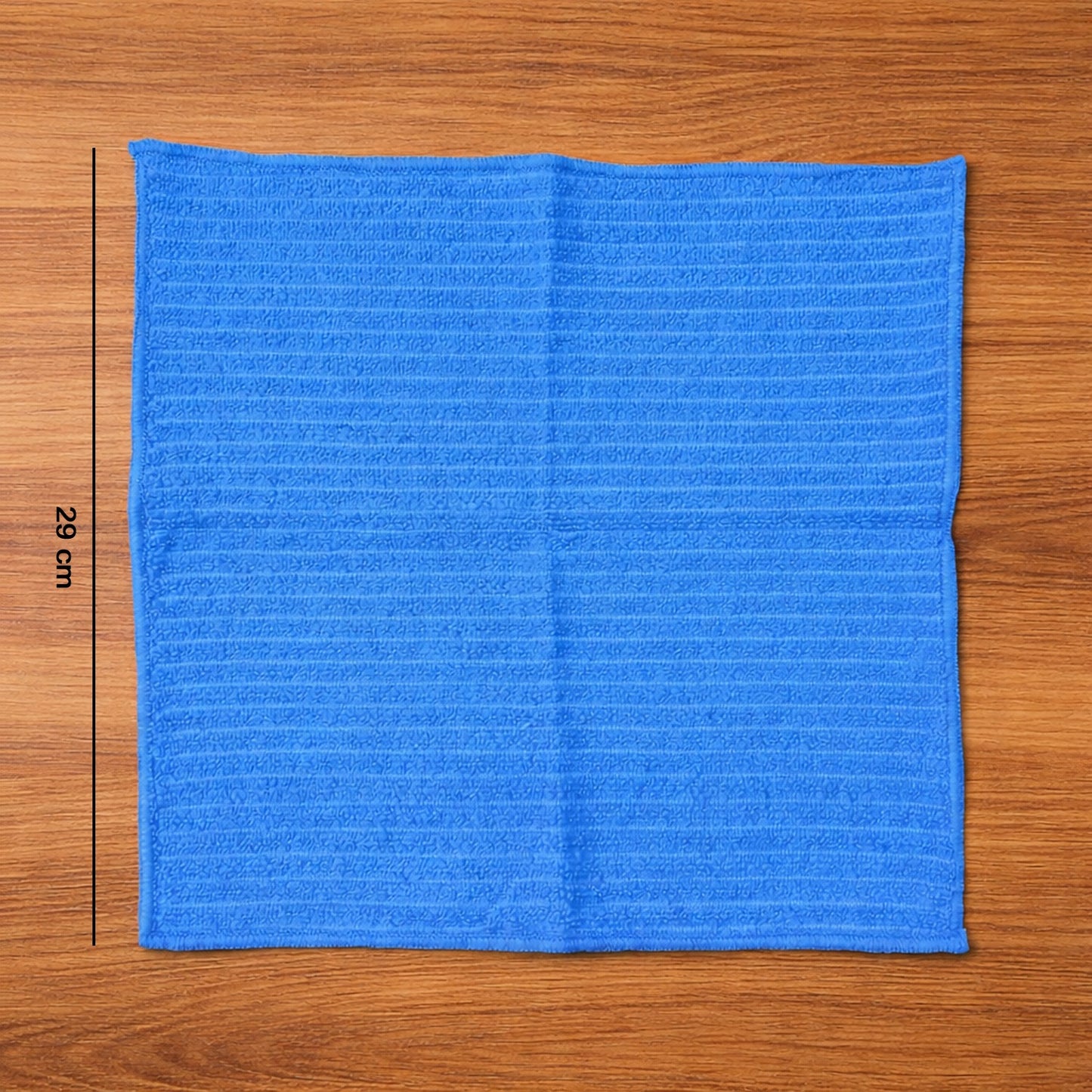Multipurpose microfiber cleaning cloths laid out for display
