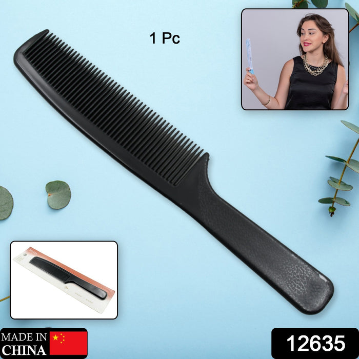 12635 Barber Comb, Lightweight Plastic Comfortable Hair Comb Durable for Bathroom for Salon, Hair Comb Beauty Tool Use For Men & Women (1 Pc)