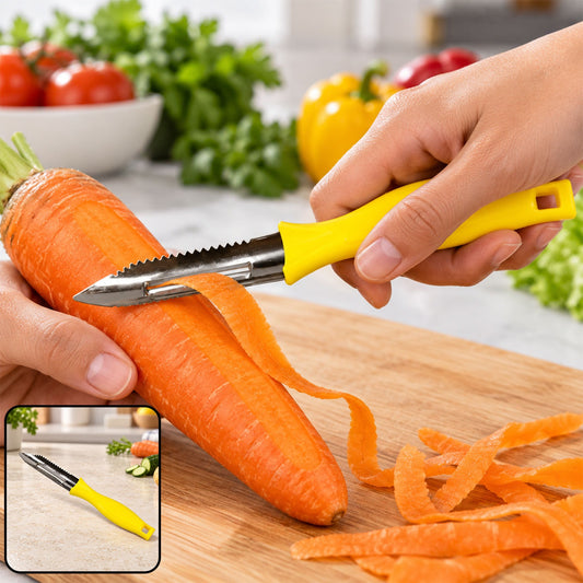 Ganesh Stainless Steel Peeler - Classic Design & Secure Grip