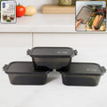 Food Storage Containers – Leakproof Meal Prep Set of 3