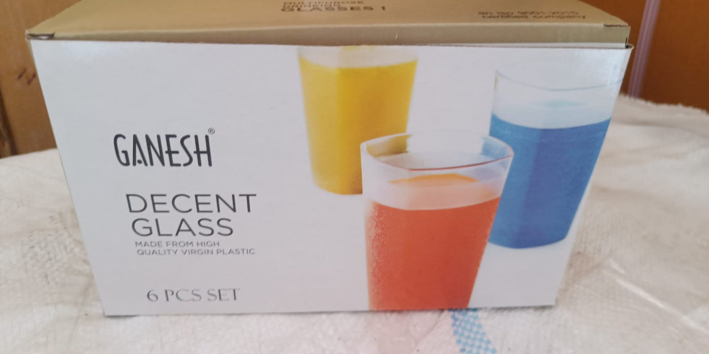 Ganesh Decent Glass, 350ml, Set of 6