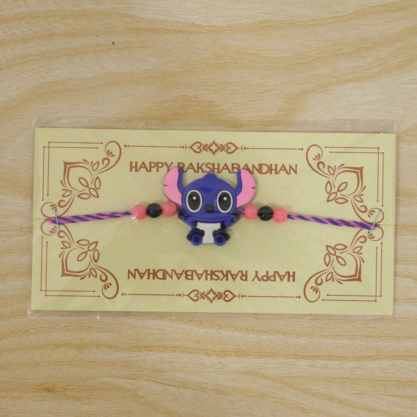 Kids Beaded Rakhi Playful Cartoon Character Design (10pcs)