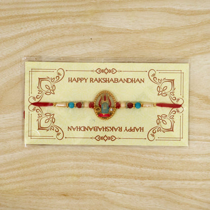 Mahadev Shivling Designer Rakhi with Beads for Brother Raksha Bandhan Gift (5pcs)