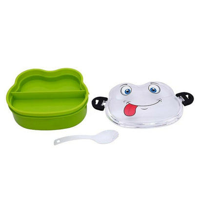Froggy Shaped Double Layer Lunch Box for Kids