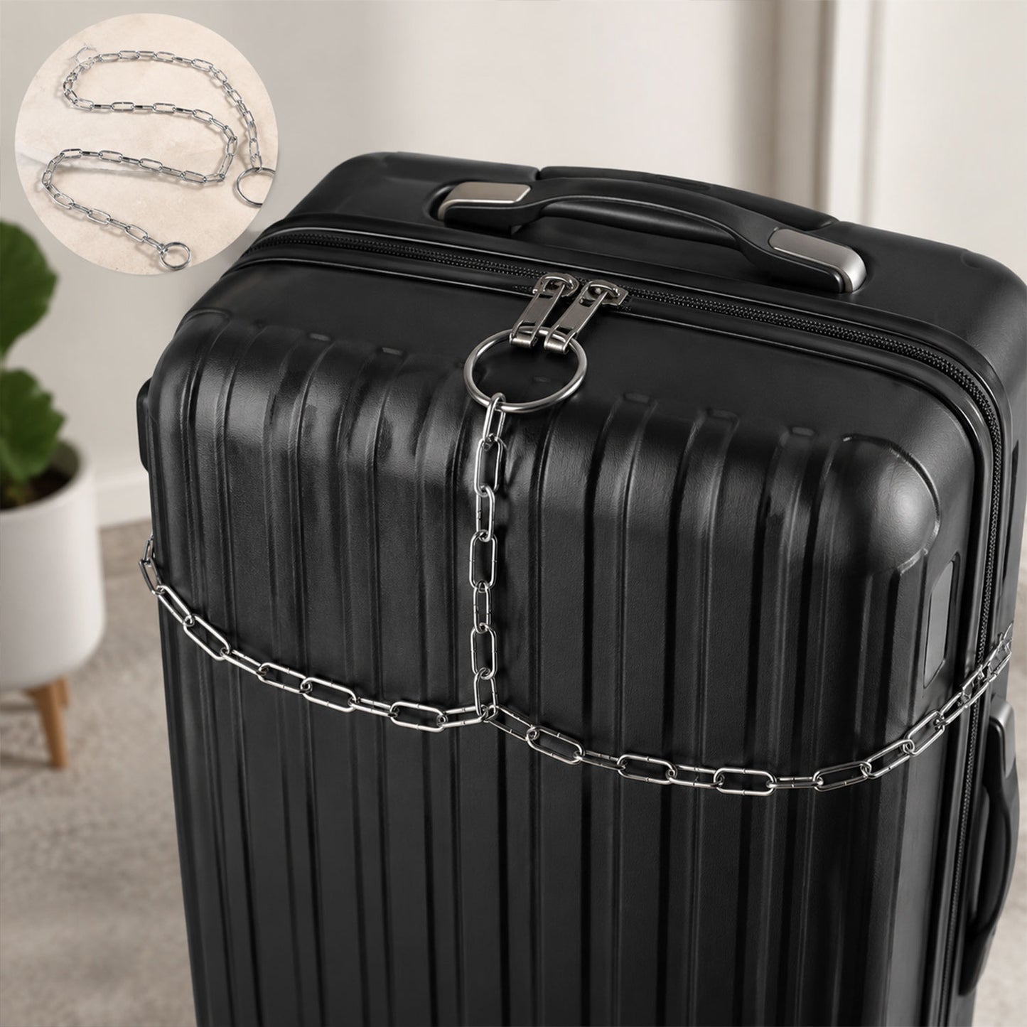 Anti theft travel security chain