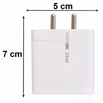 25W High Speed Single USB Fast Wall Charger Adapter with Micro USB Cable