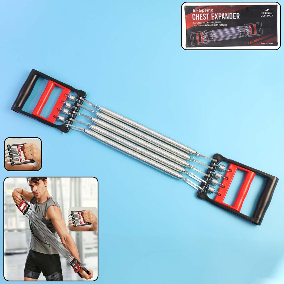 Chest Execiser Spring 5-Spring Chest Expander for Home Workout