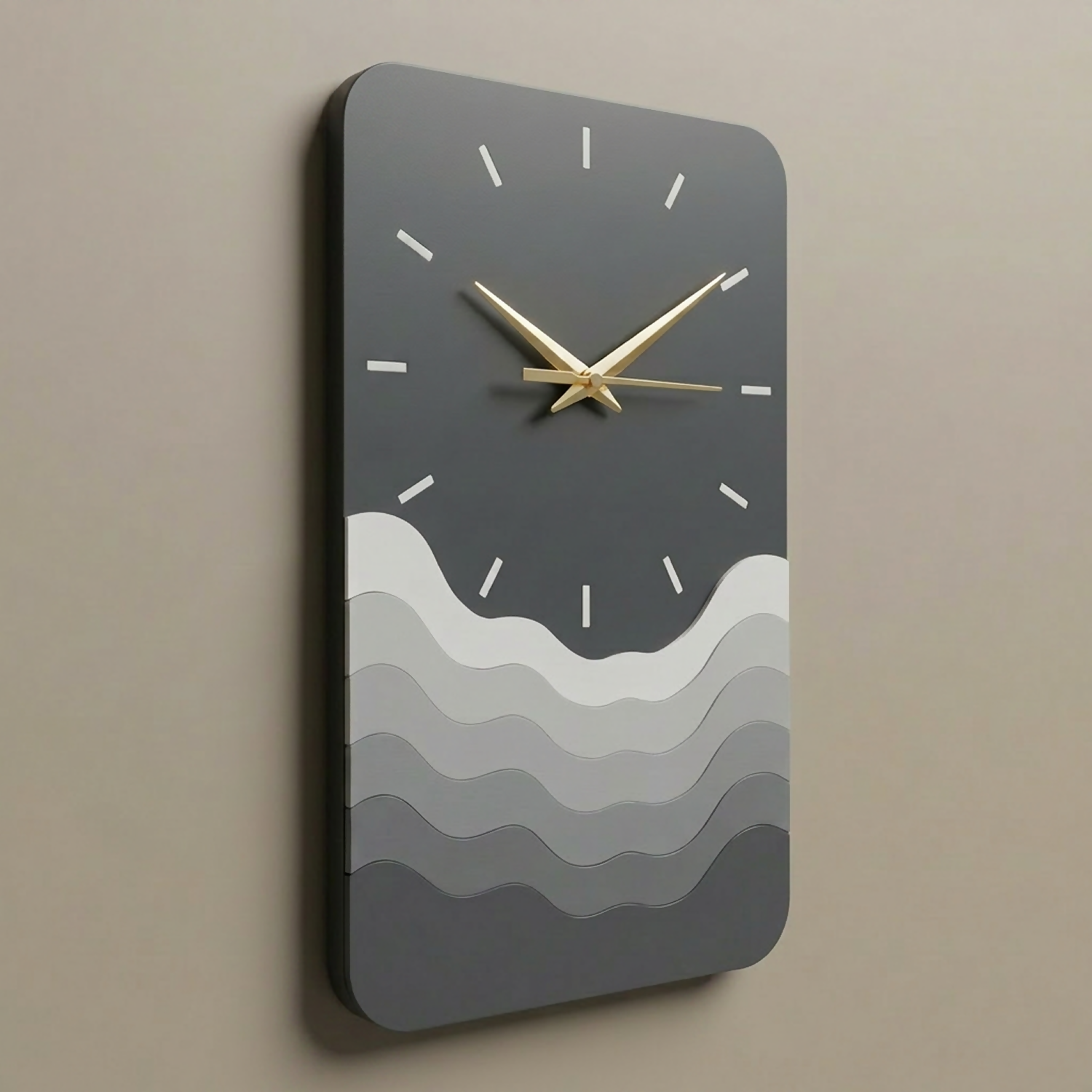 Rectangle Wave Clock 4