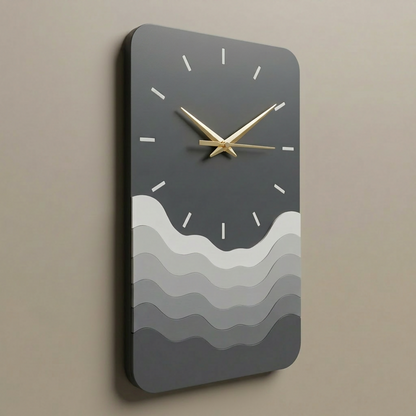 Rectangle Wave Clock 4