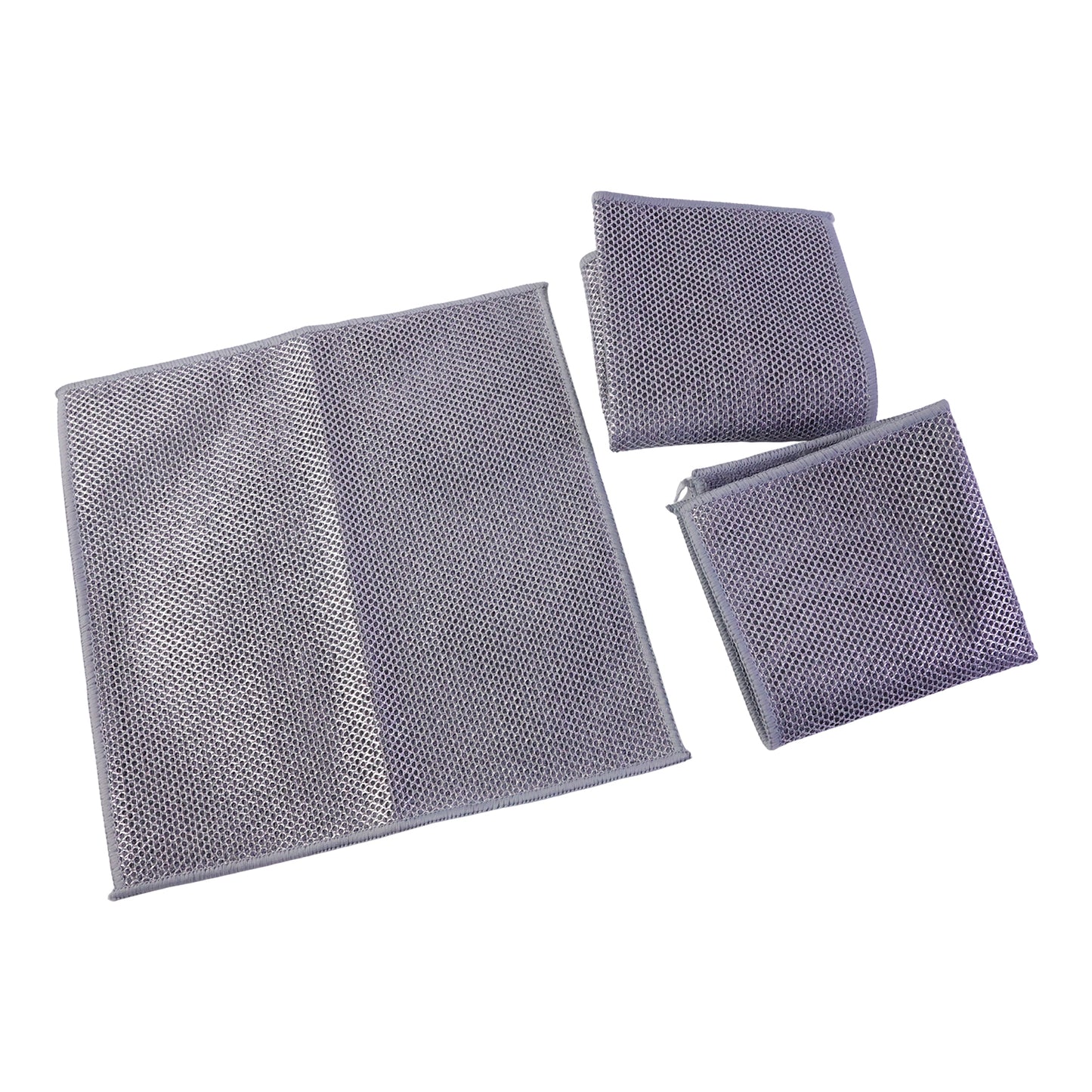 Dual Sided Microfiber Cleaning Towel for Kitchen Countertop Gas Stove (3 Pc Set)