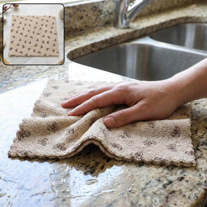 Microfiber Soft Cleaning Towel Absorbent Kitchen Wipe Cloth 28x28 Cm (1 Pc)