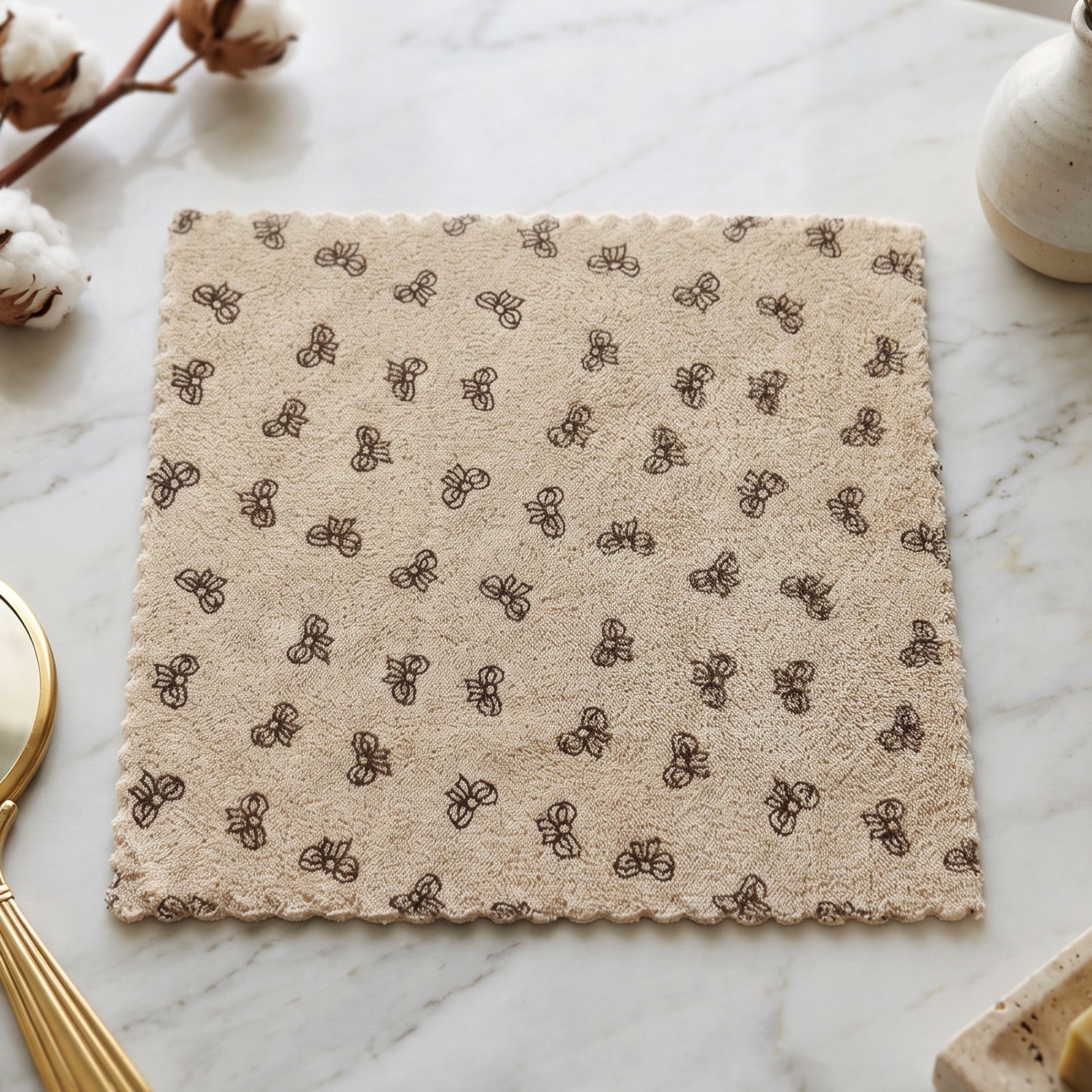 Microfiber Soft Cleaning Towel Absorbent Kitchen Wipe Cloth 28x28 Cm (1 Pc)