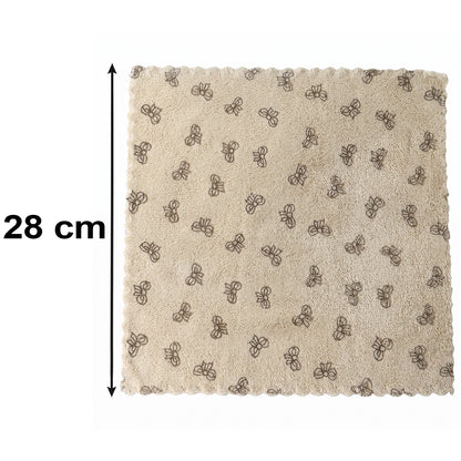 Microfiber Soft Cleaning Towel Absorbent Kitchen Wipe Cloth 28x28 Cm (1 Pc)