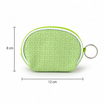 Textured coin pouch front view