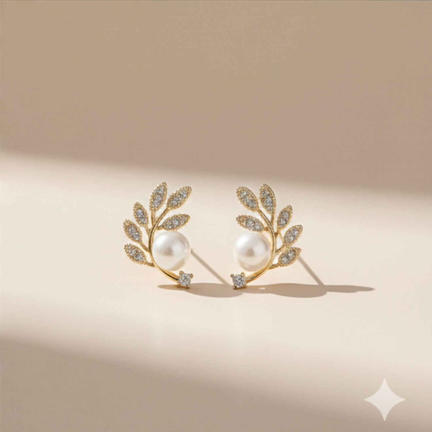 Ear climbers styled with elegant outfit