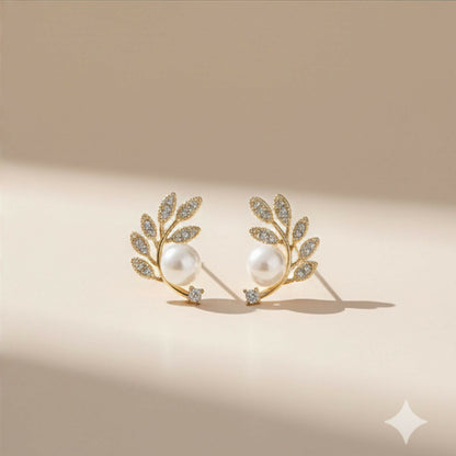 Ear climbers styled with elegant outfit