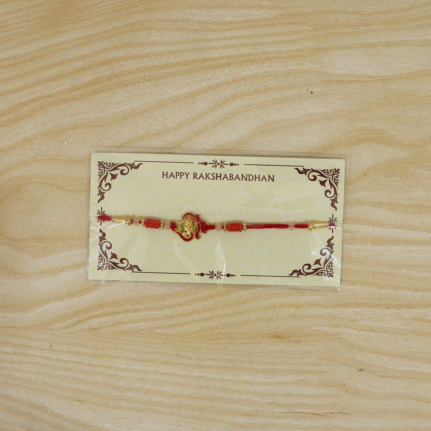 Mini Lord Ganesha Rakhi Traditional Designer Gift for Brother (5pcs)