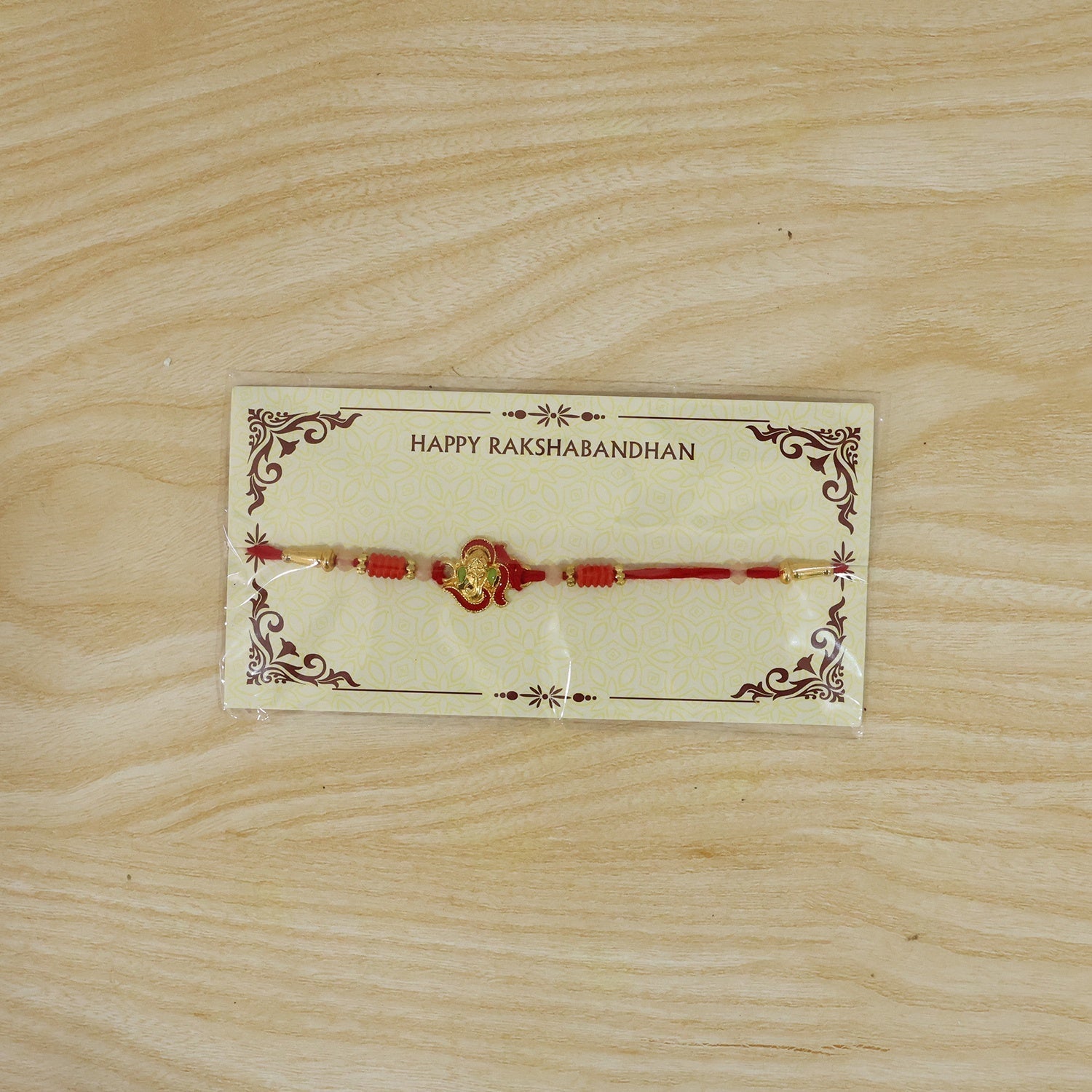 Mini Lord Ganesha Rakhi Traditional Designer Gift for Brother (5pcs)