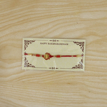 Mini Lord Ganesha Rakhi Traditional Designer Gift for Brother (5pcs)
