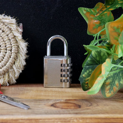 Heavy-Duty 4-Digit Resettable Combination Padlock (1 Pc)