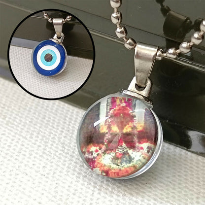 Evil Eye Shivling Chain Pendant
