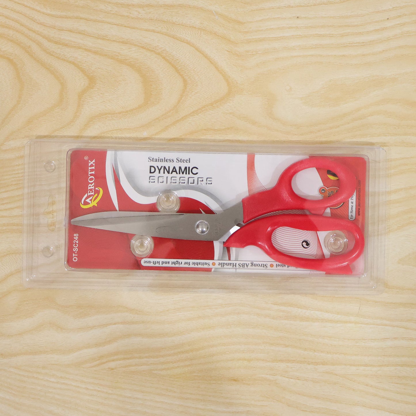 Dynamic 8.75 Inch Stainless Steel Scissors with Strong ABS Handles for Craft, Office