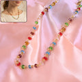 Multicolour Crystal Beaded Necklace – Elegant Lightweight Jewelry