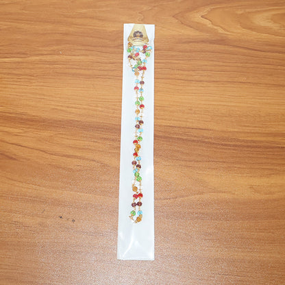 Multicolour Crystal Beaded Necklace – Elegant Lightweight Jewelry