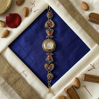 Antique Designer Pendant Watch for Women with Traditional Meenakari Jewelry Style