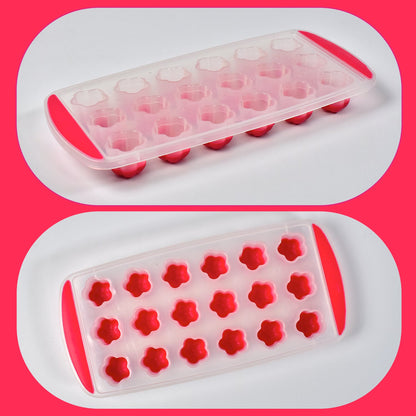 Ice Mould Flower Shape 18 Cavity Mould ice Tray Sphere ice Flower Mould Small ice Flower Tray Mini ice Cube Tray