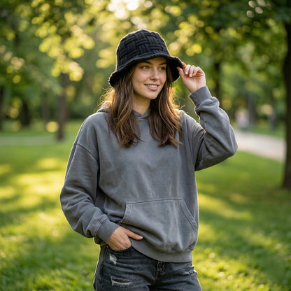 Winter style bucket cap