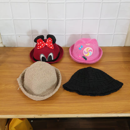 Bucket cap worn outdoor