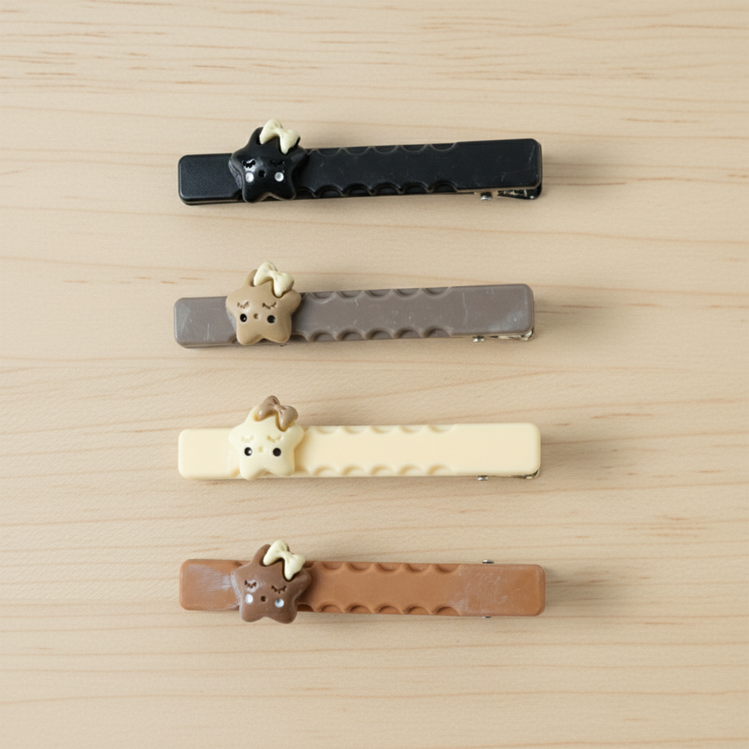 Cute Character Design Fashion Hair Clips (4 Pc)