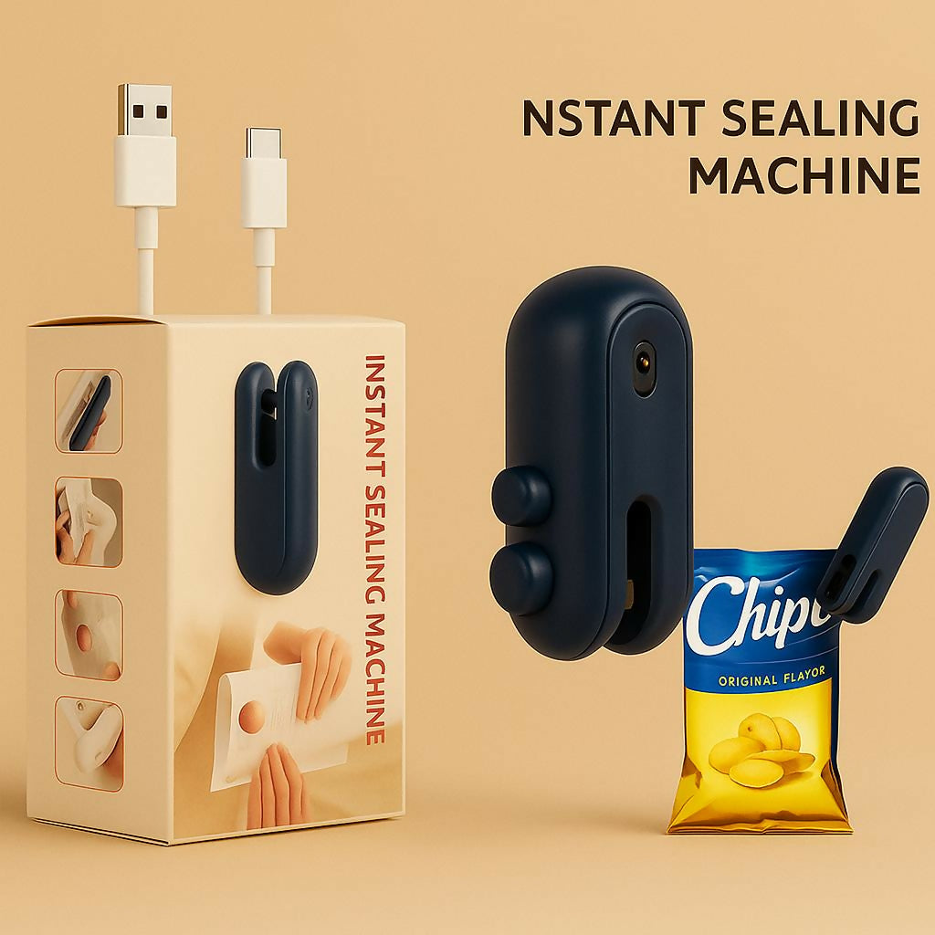 Rechargeable Mini Heat Sealing Machine | Portable Snack & Food Bag Resealer