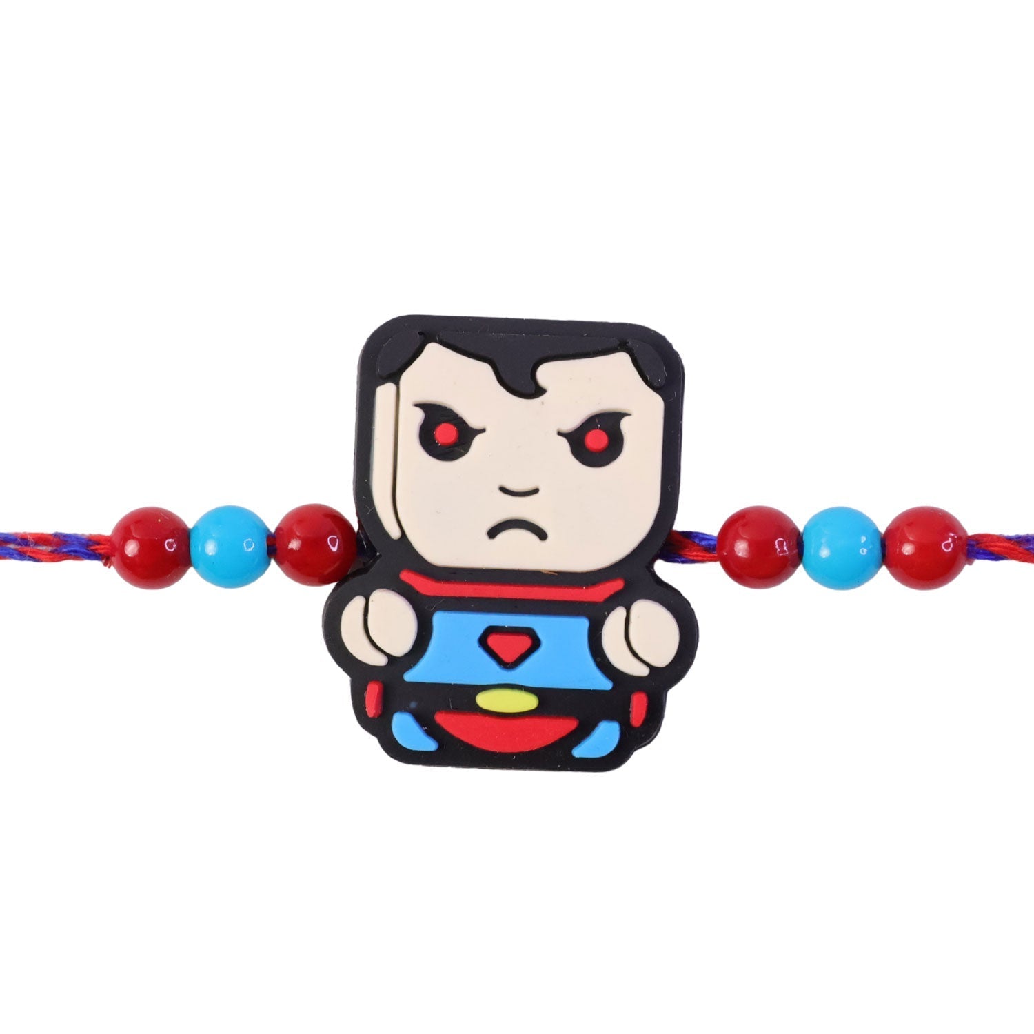 Superhero Rakhi for Brother Cartoon Character Kids Beaded Design (5pcs)