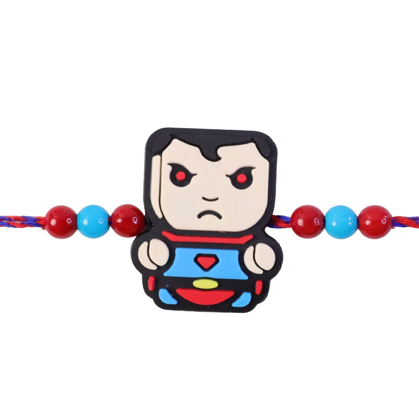 Superhero Rakhi for Brother Cartoon Character Kids Beaded Design (10pcs)