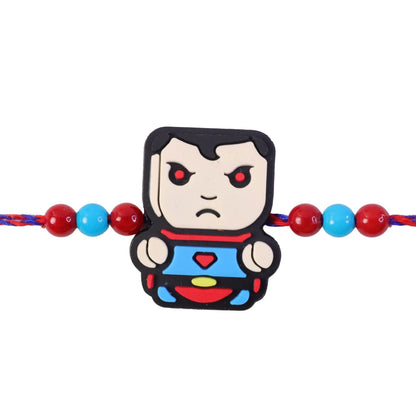 Superhero Rakhi for Brother Cartoon Character Kids Beaded Design (10pcs)