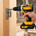 Cordless Drill Machine Kit With 2 Batteries Accessories And Plastic Carry Case